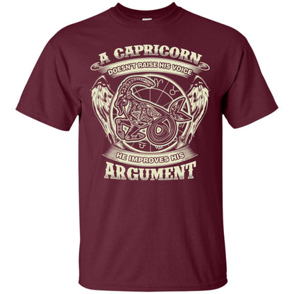 Capricorn Dosent Raise His Voice He Improve His Argument Maroon