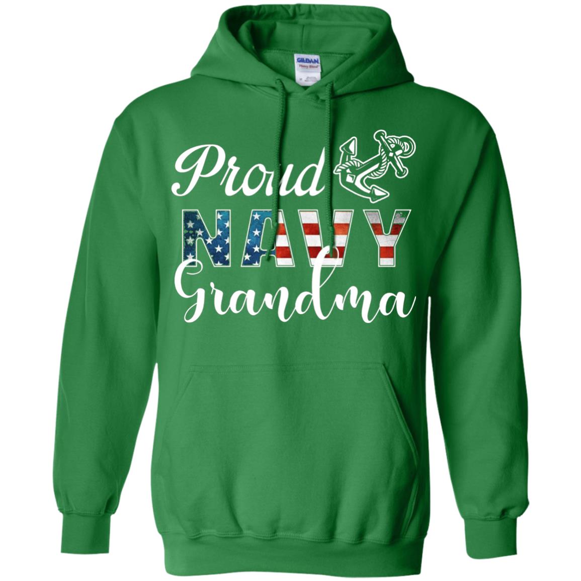 Proud Navy Grandma Military Mama Shirt Irish Green