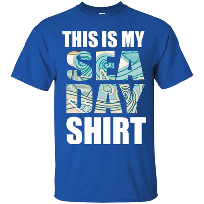 Summer Vacation T-shirt This Is My Sea Day Royal