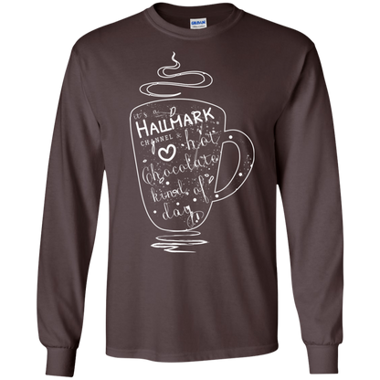 Christmas T-shirt It's A Hallmark Hot Chocolate Kind Of Day Dark Chocolate