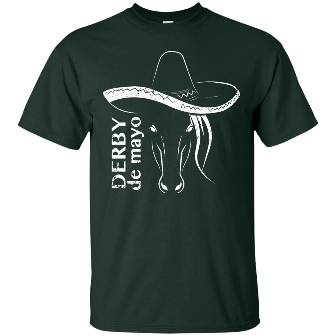 Derby De Mayo Sombrero Horse Race Shirt Forest