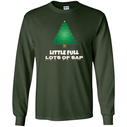 Christmas T-shirt Little Full Lots Of Sap Forest Green