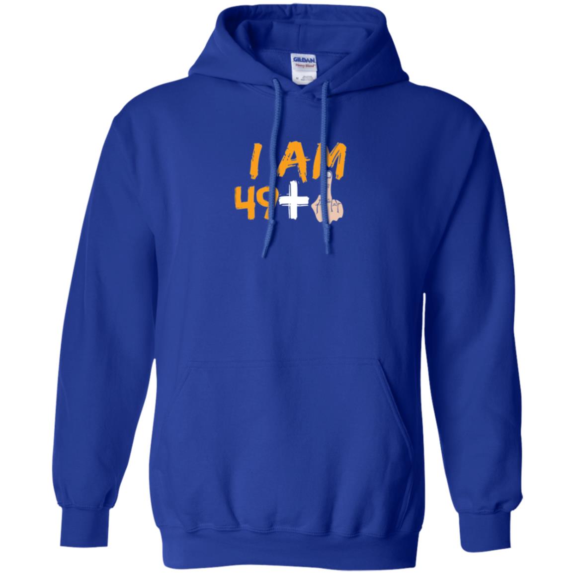 50th Birthday T Shirt I Am 49 Plus Royal