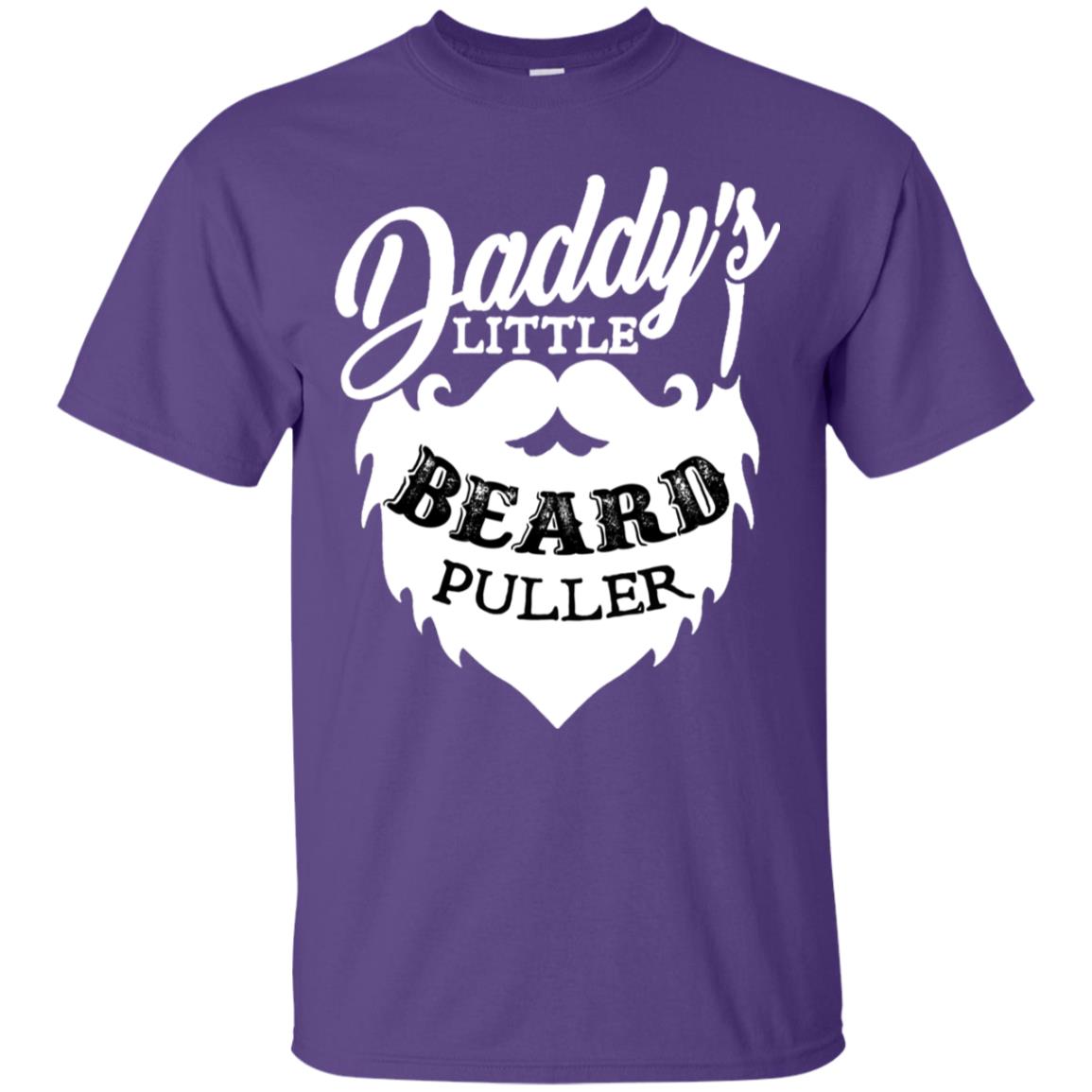 Daddy's Little Beard Puller Kid Shirt Purple