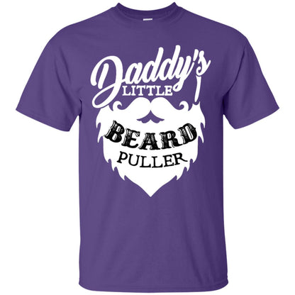 Daddy's Little Beard Puller Kid Shirt Purple