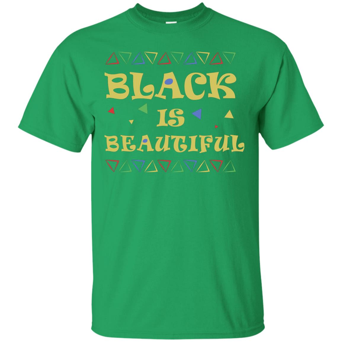African American T-shirt Black Is Beautiful Irish Green