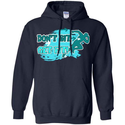 Dont Sit Get Fit Runner Shirt Navy