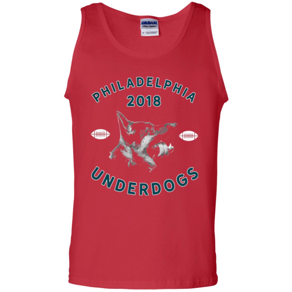 Dog Lover T-shirt Philly Philadelphia Underdogs Lii Game Day Red