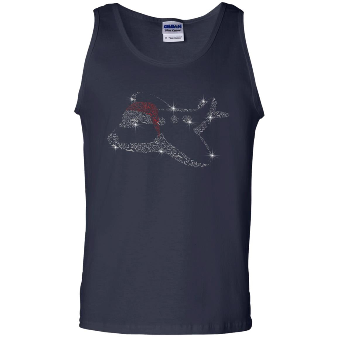 Airplane With Santa Hat Merry Christmas Gift Shirt For Mens Womens Kids Navy