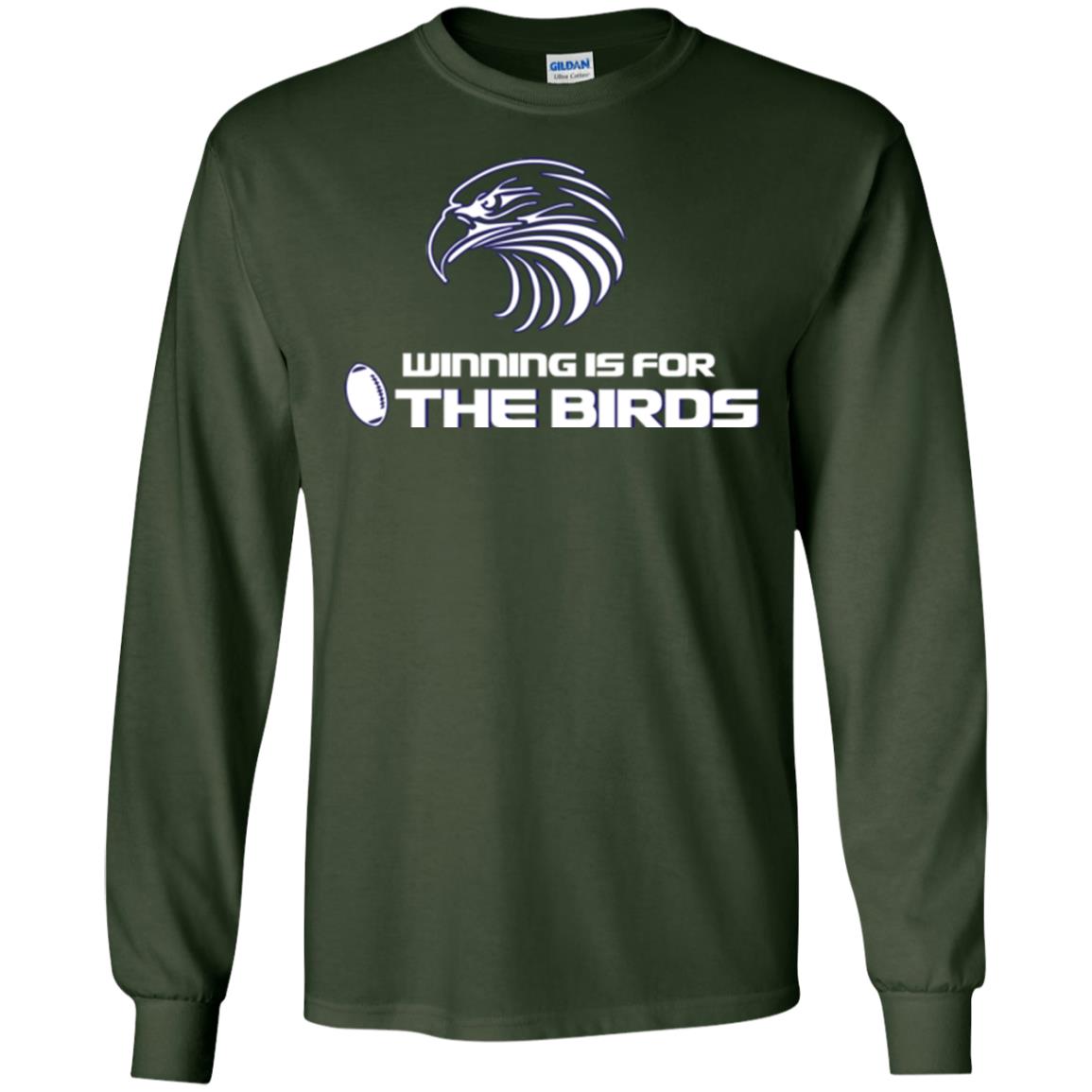 Football T-shirt Winning Is For The Birds Forest Green