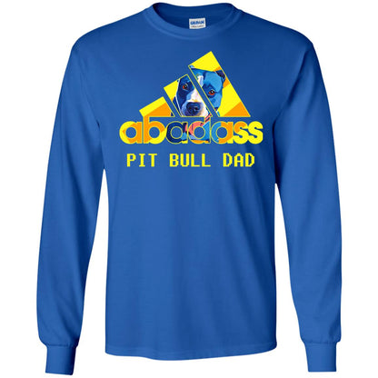 Abadass Pit Bull Dad Daddy Loves Pitbull Shirt Royal