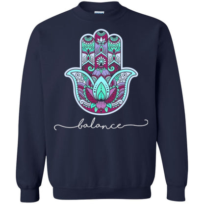 Balance Yoga Gym Hamsa T-shirt Navy