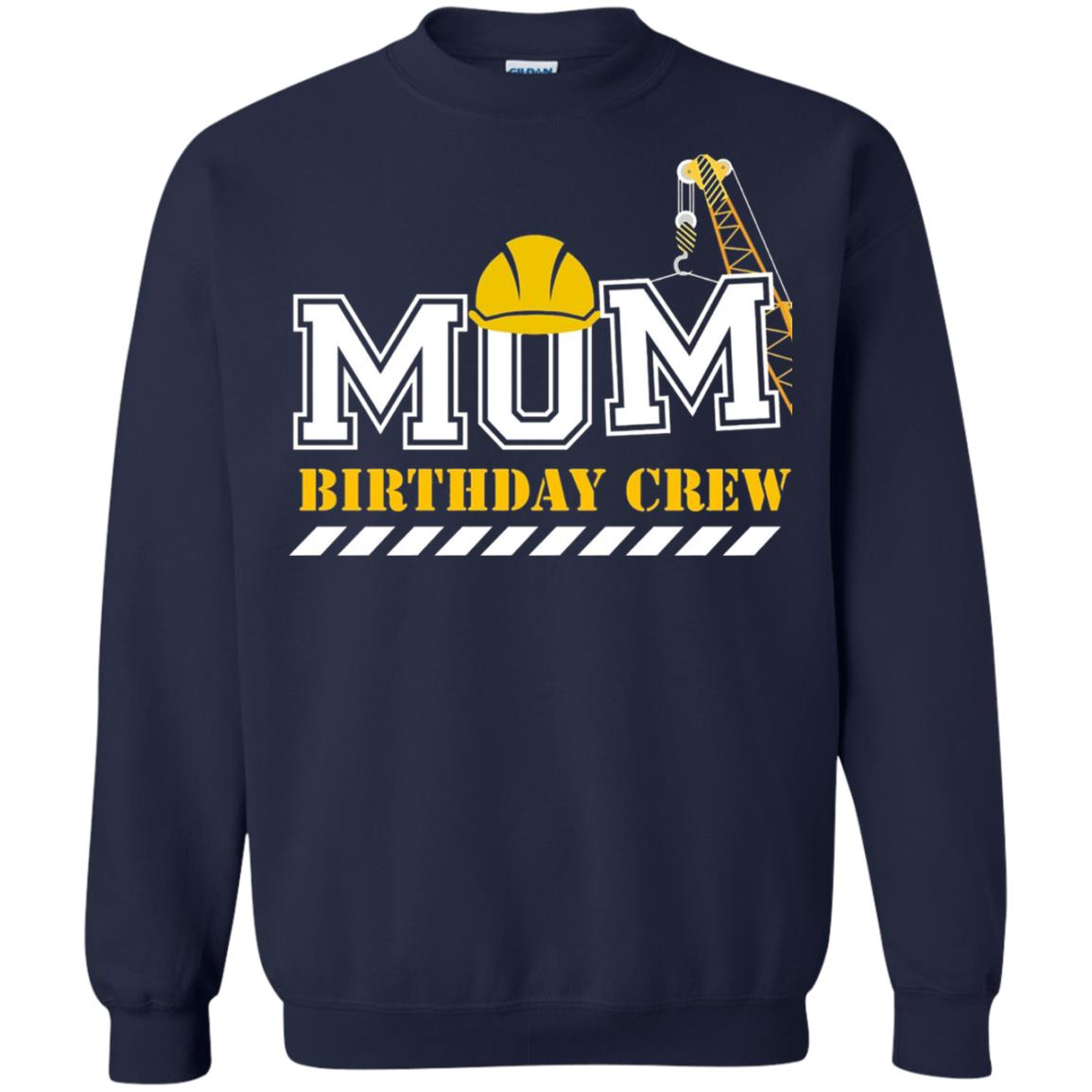 Mom Birthday Crew Mommy T-shirt Navy