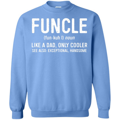 Funcle Definition Like A Dad Only Cooler Uncle T-shirt Carolina Blue