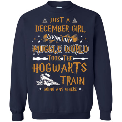 Just A December Girl Living In A Muggle World Took The Hogwarts Train Going Any Where Navy
