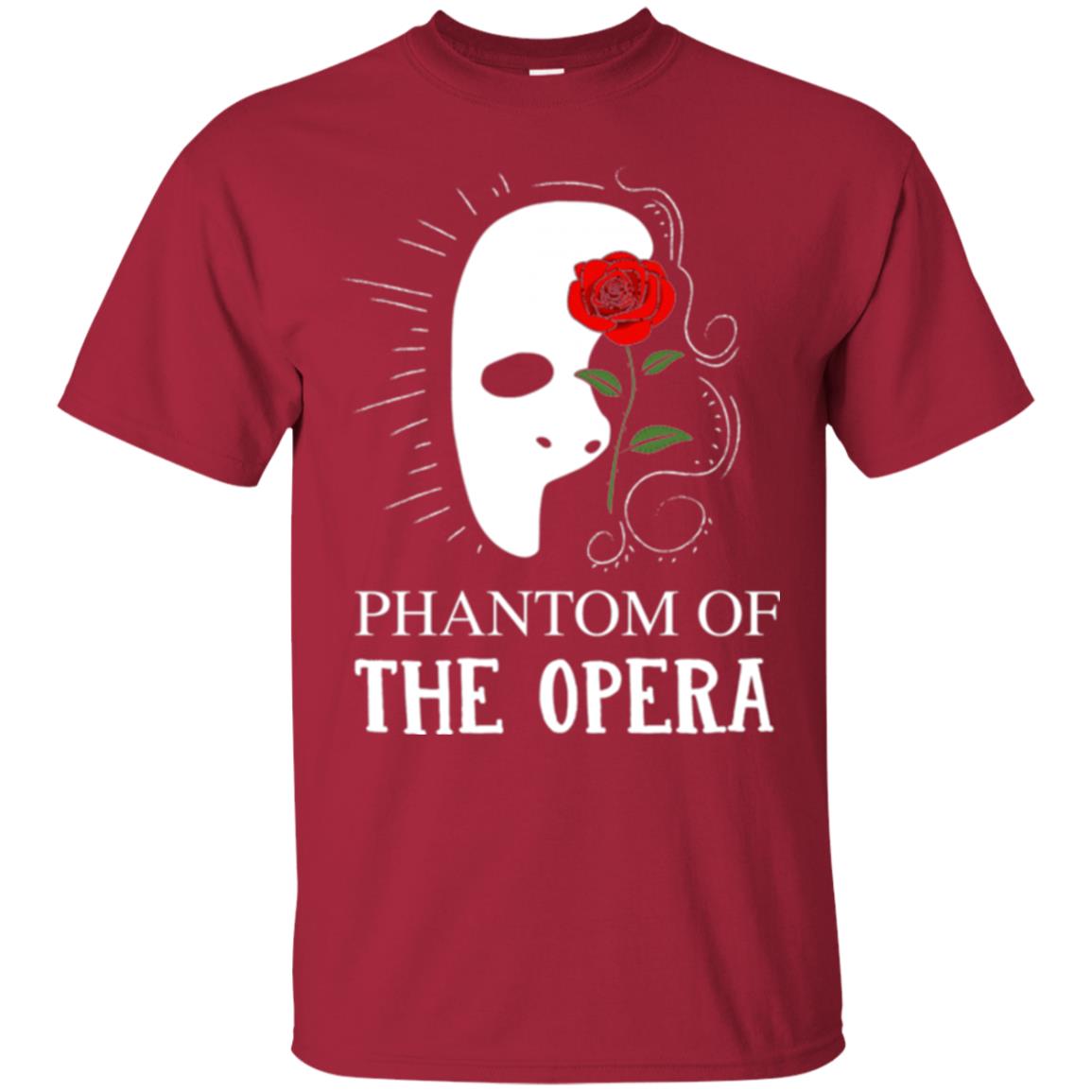 Phantom And The Opera Roses T-shirt Cardinal