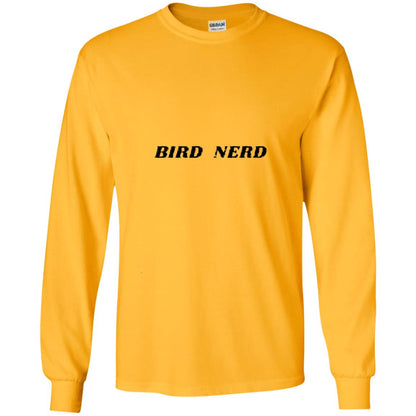 Bird Nerd Bird Watching T-shirt Gold