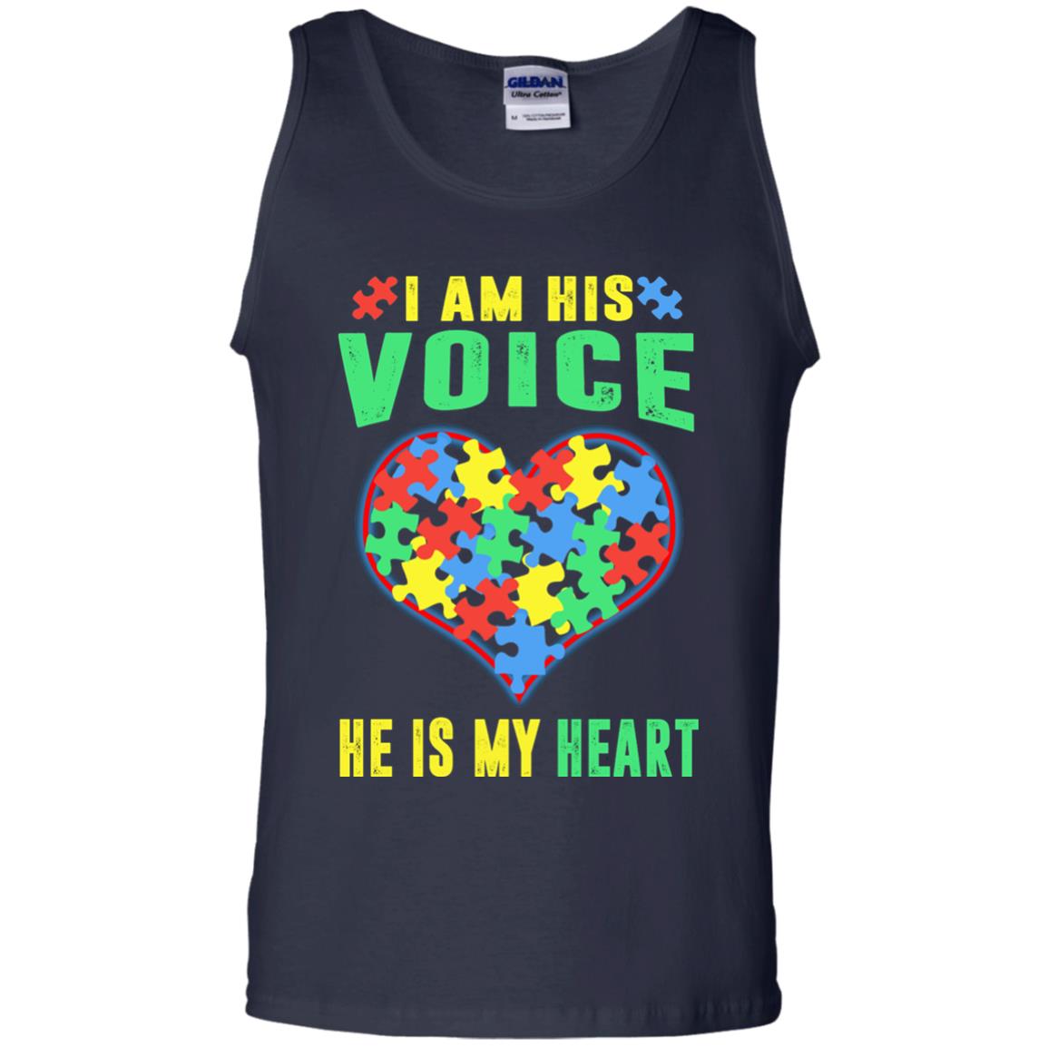 Autism Awareness Shirt He Is My Heart Navy