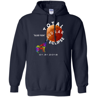 Best Total Lunar Eclipse Shirt 2018 Blood Moon T-shirt Navy