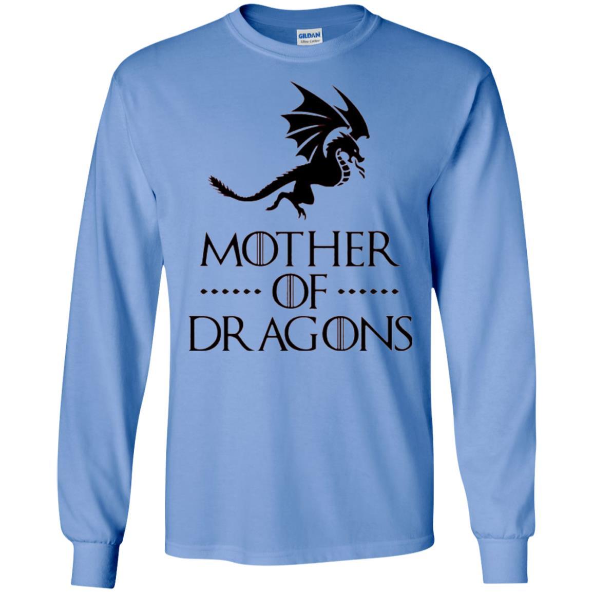Throne Dragon T-shirt Mother Of Dragons Game Carolina Blue
