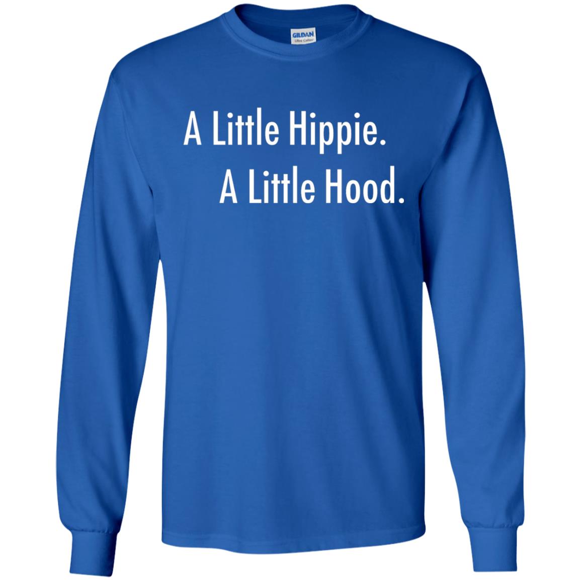 A Little Hippie A Little Hood Shirt Royal