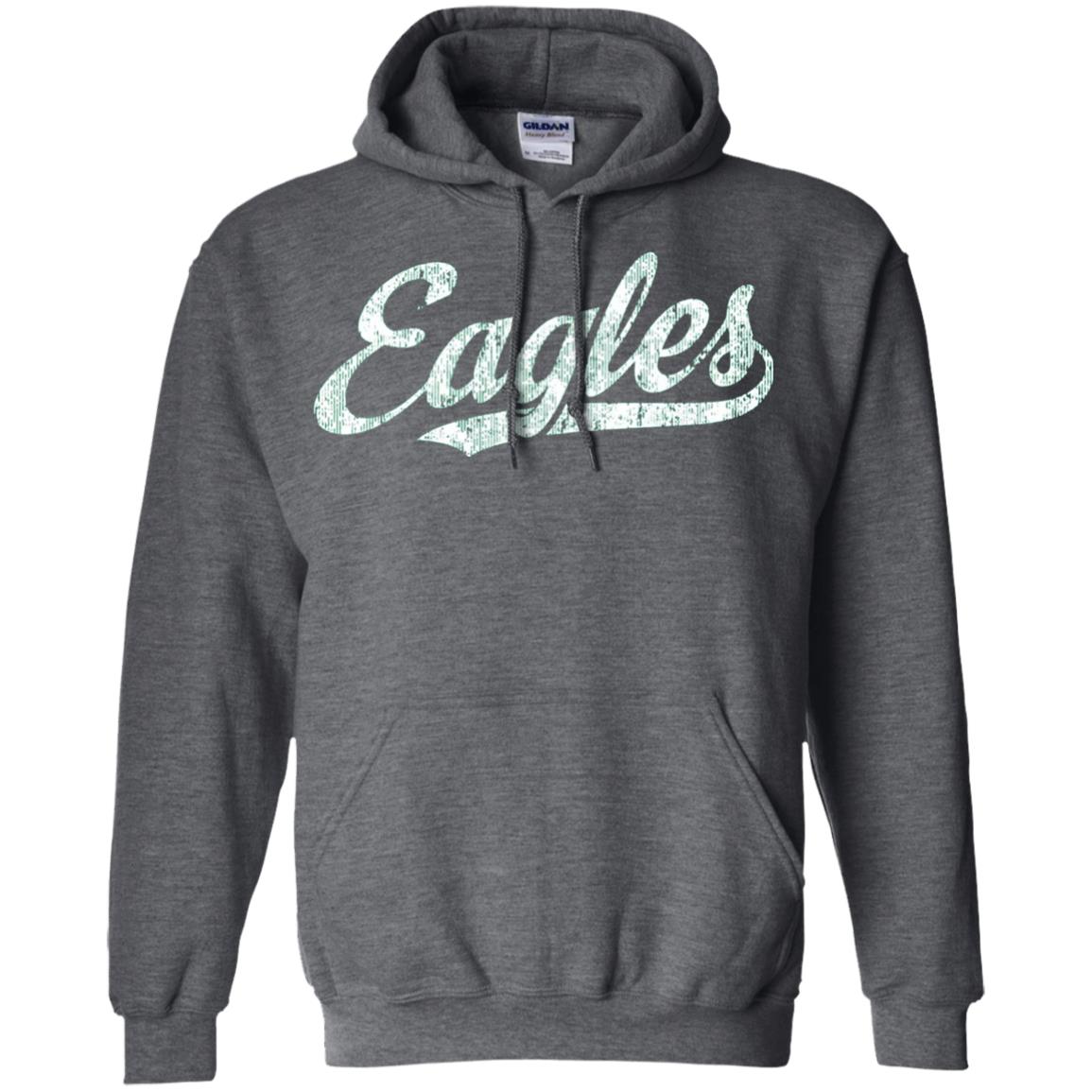 Eagles Mascot T-shirt Vintage Sports Name Dark Heather