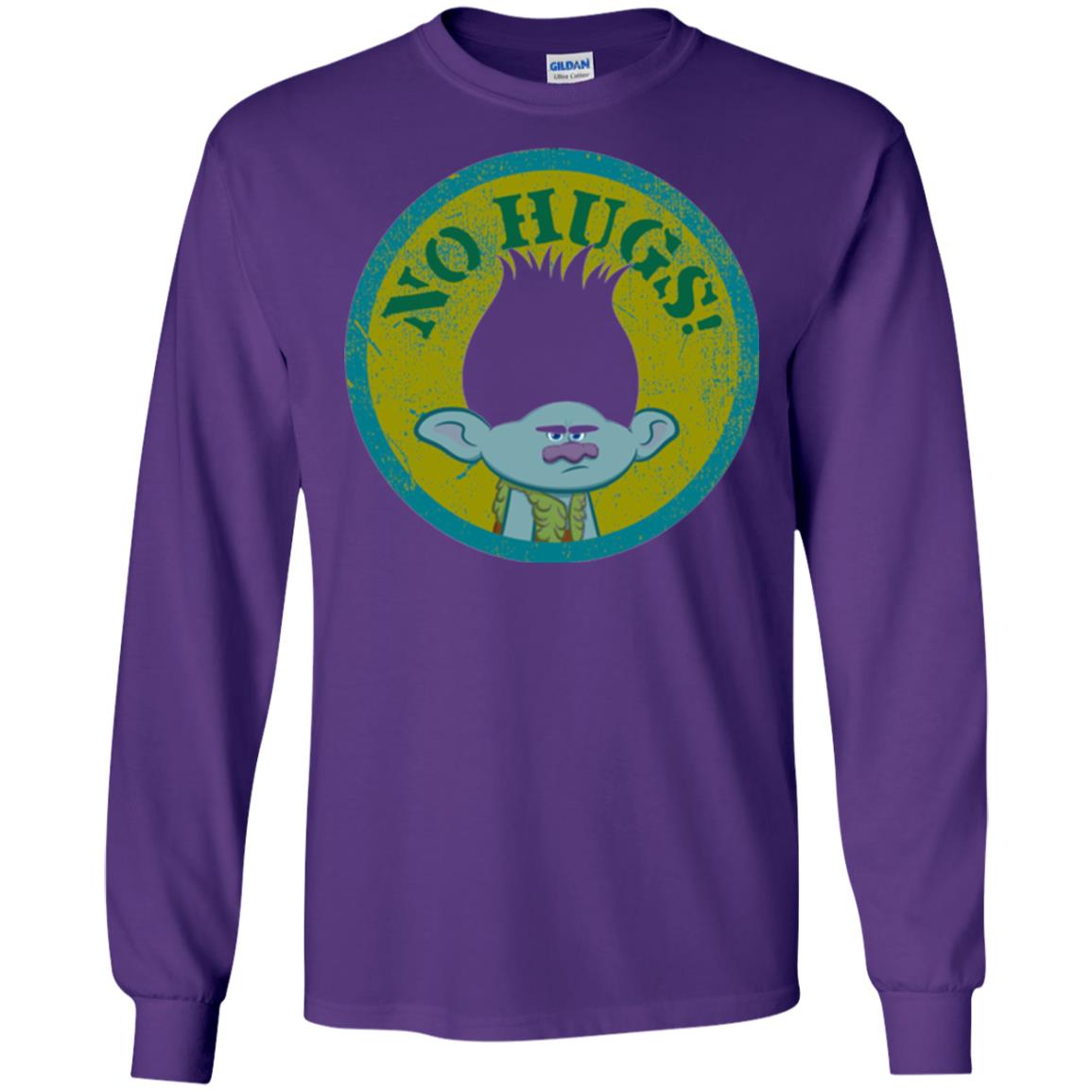 Dream Works_ Trolls No Hugs T-shirt Purple