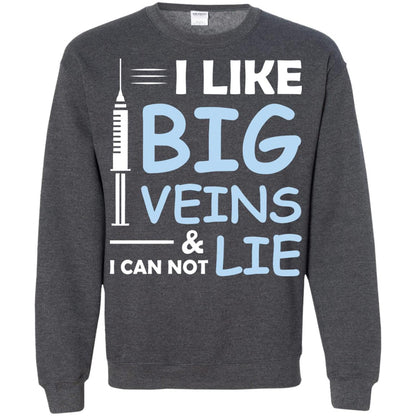 I Like Big Veins And I Can Not Lie Phlebotomist T-shirt Dark Heather