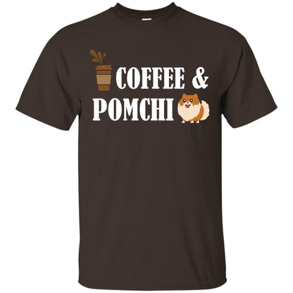 Coffee And Pomchi Lover Shirt Dark Chocolate