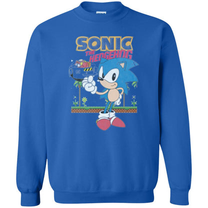 Gamer T-shirt Sega Sonic The Hedgehog Battles Dr. Eggman Robotnik Royal