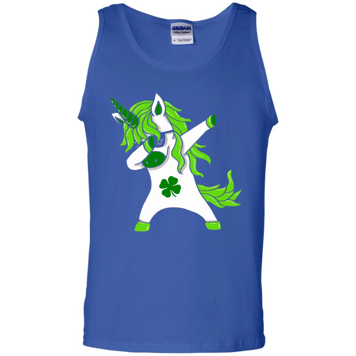 Dabbing Unicorn St Patricks Day Lepricorn T-shirt Royal