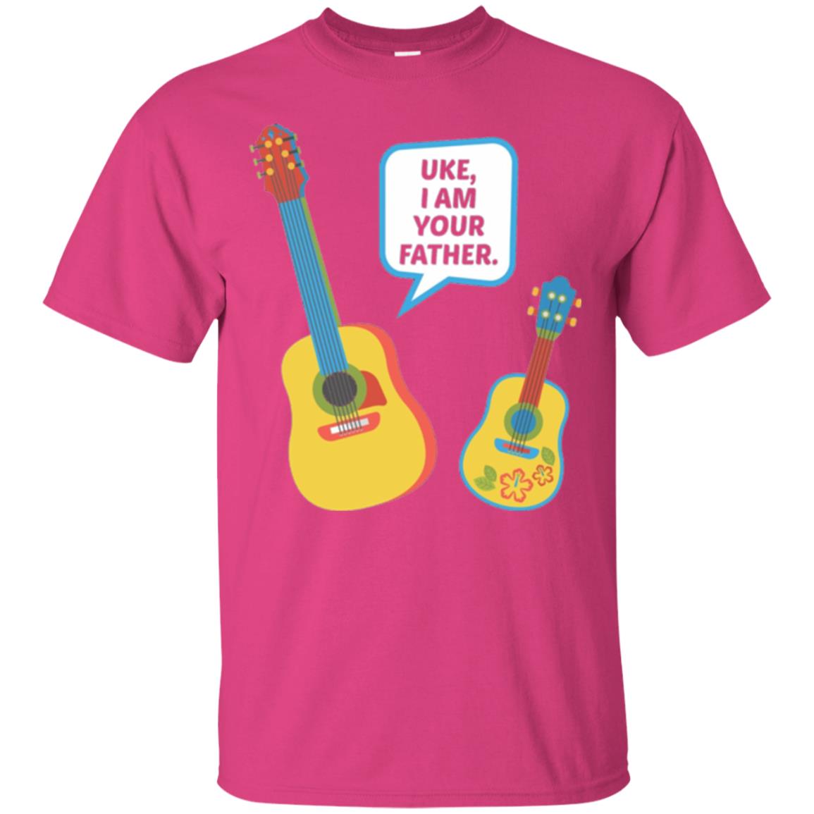 Ukulele Lovers T-shirt Uke I Am Your Father Heliconia