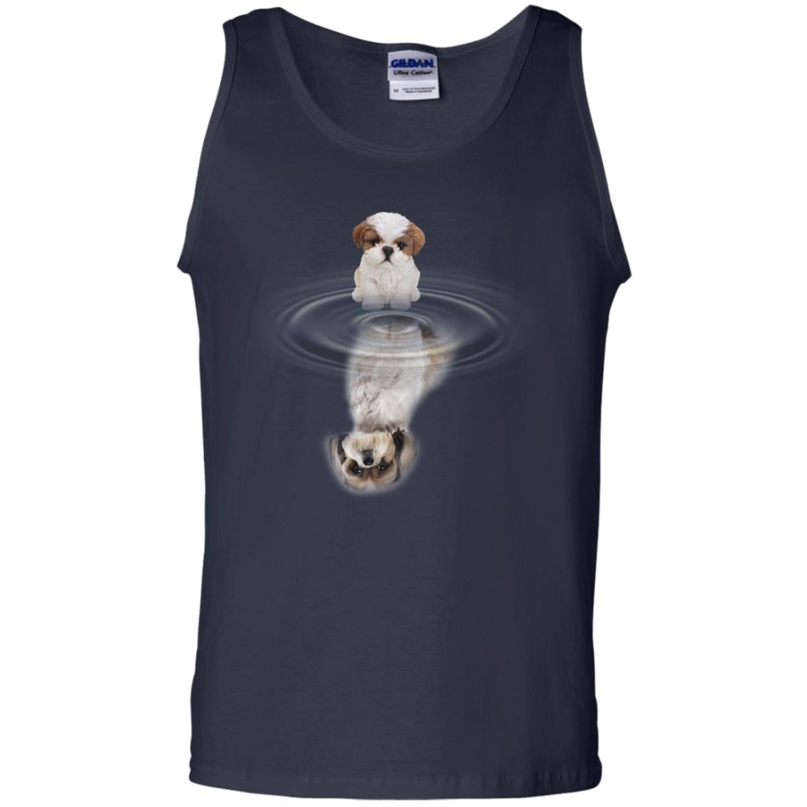 Little Shih Tzus And Big Shadow Shirt Navy