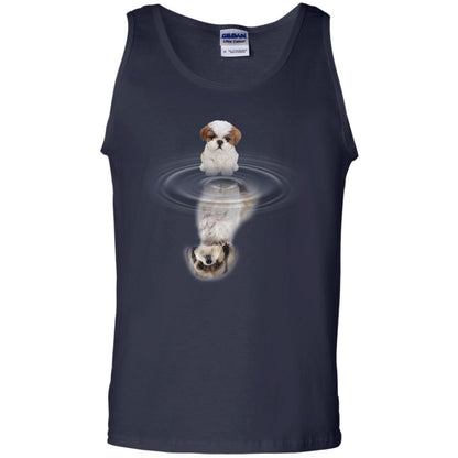 Little Shih Tzus And Big Shadow Shirt Navy