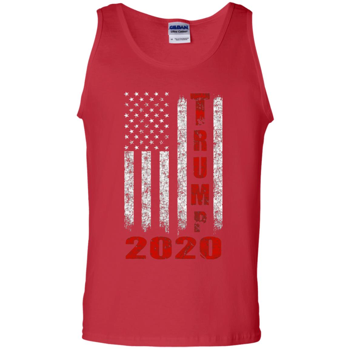 American Flag Vintage Design Trump 2020 T-shirt Red