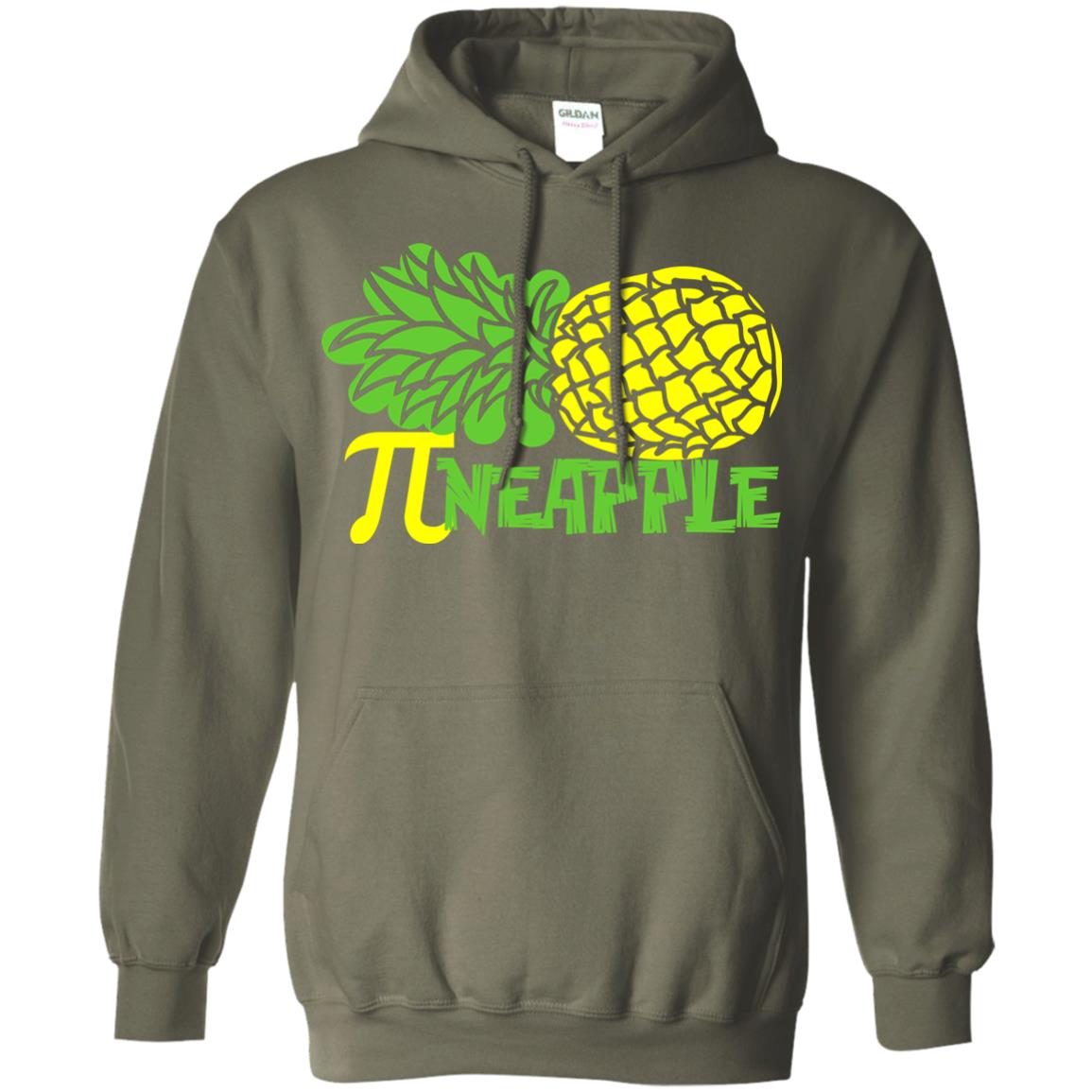 Cool Pineapple Gift Shirt For Pi Day Military Green