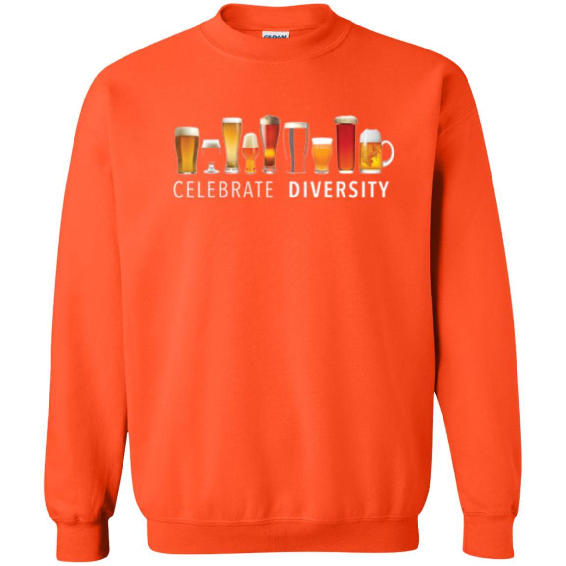 Beer Lover T-shirt Celebrate Diversity Orange
