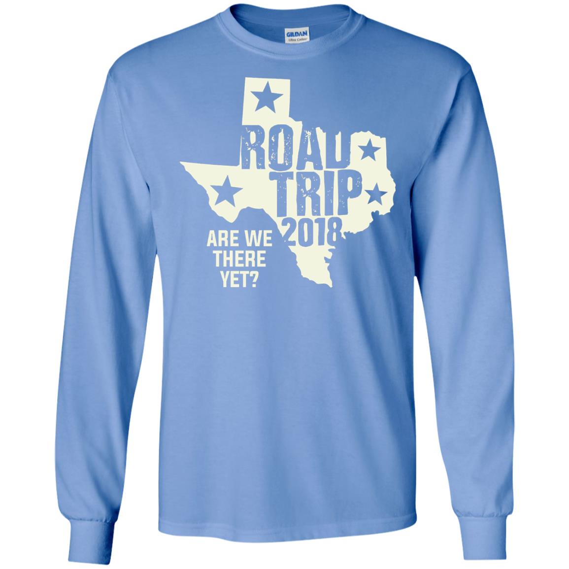 Texas Road Trip 2018 Funny Family Vacation Shirt Carolina Blue