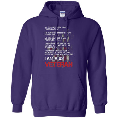 I Am A Us Veteran My Eyes My Heart My Soul Purple
