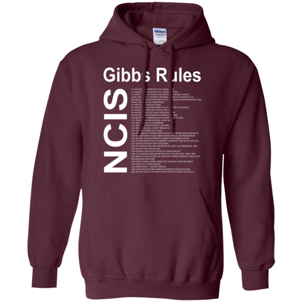 Gibbs Rules T-shirt Maroon