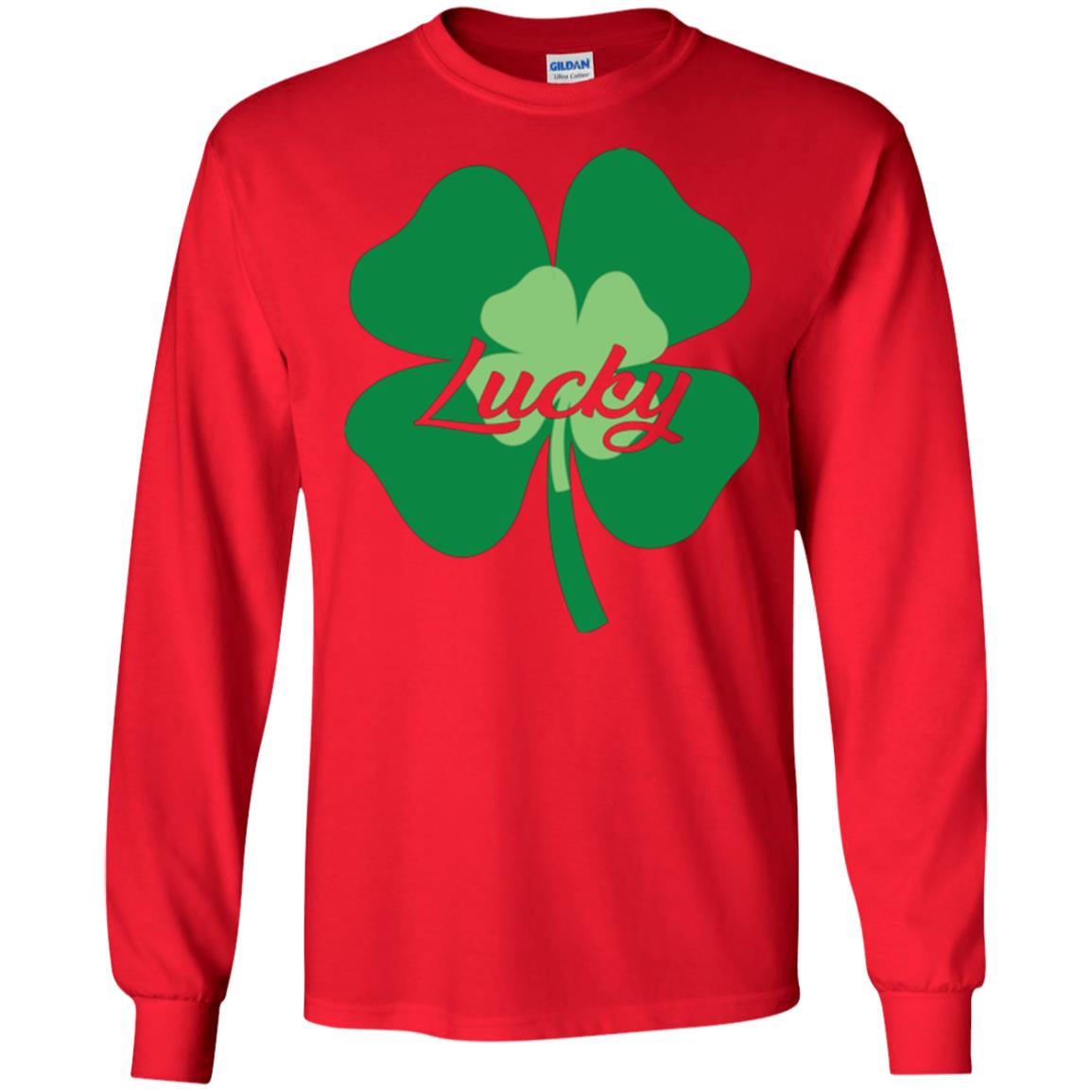 Saint Patrick's Day T-shirt Lucky Leprechaun Red