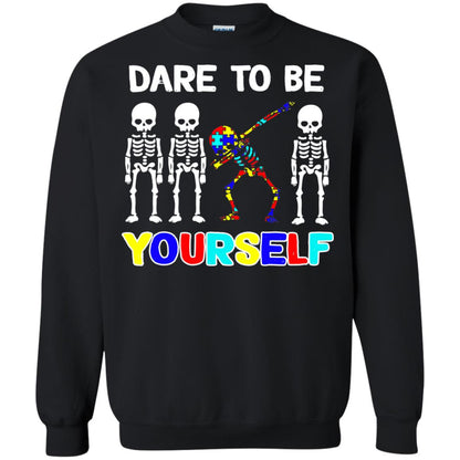 Dare To Be Yourself Autism Awareness Shirt Black