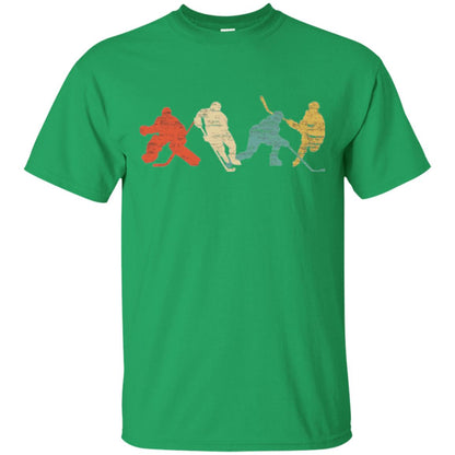 Classic Vintage Style Ice Hockey T-shirt Irish Green