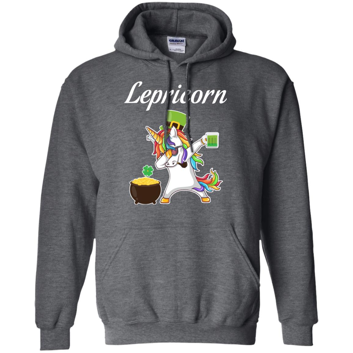 Lepricorn Saint Patrick's Day T-shirt Dark Heather