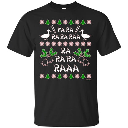 Christmas T-shirt Fa Ra Ra Chinese Duck Dinner Black