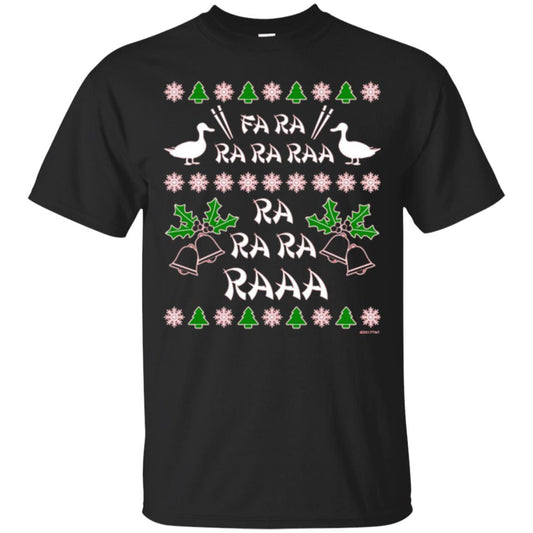 Christmas T-shirt Fa Ra Ra Chinese Duck Dinner Black