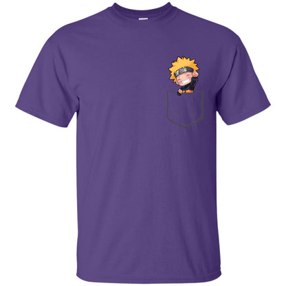 Naruto In Pocket Shirt Purple