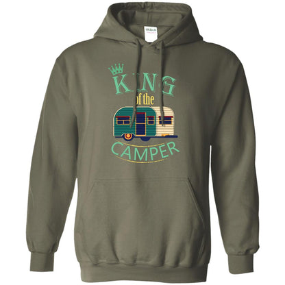 King Of The Camper Camping Lover Shirt Military Green