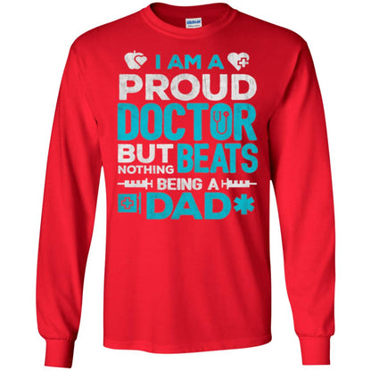 Doctor Dad T-shirt Proud Doctor Red