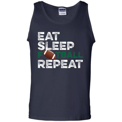 Eat Sleep Football Repeat Football Lover Shirt Navy